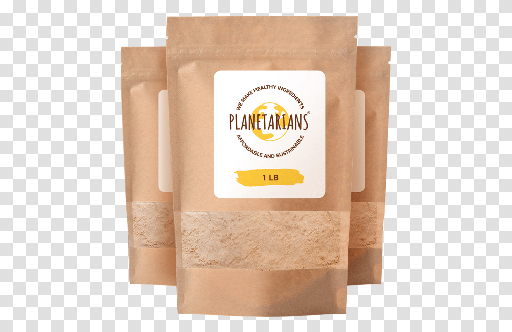 Planetarians Flour From Upcycled Defatted Sunflower Seeds 1 Paper Bag, Text, Box, File Folder, File Binder Transparent Png