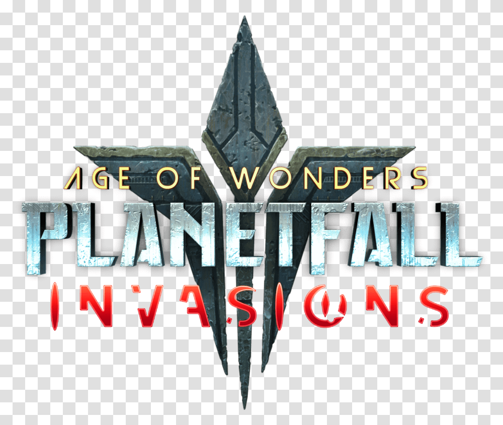 Planetfall Age Of Wonders Planetfall Invasions Logo, Quake, Text, Alphabet, Weapon Transparent Png