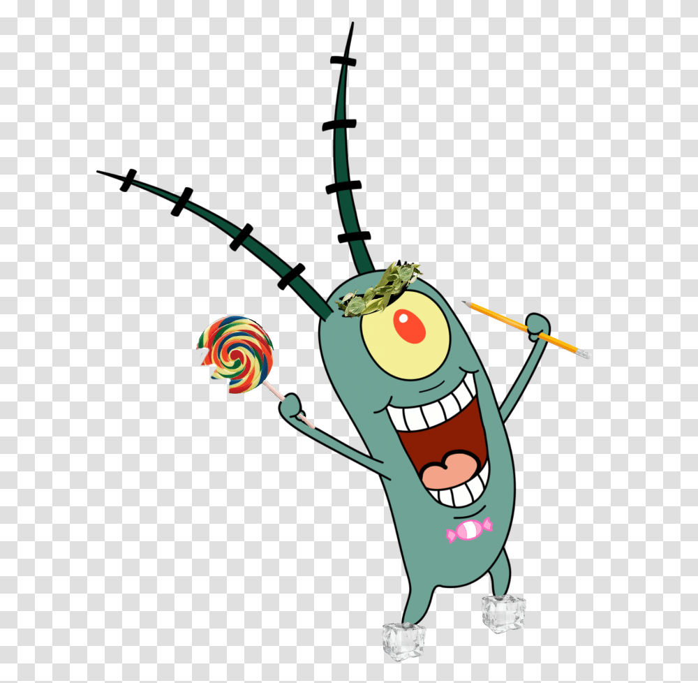 Plankton Clip Art Plankton Spongebob Squarepants Character, Food, Candy, Lollipop, Bomb Transparent Png
