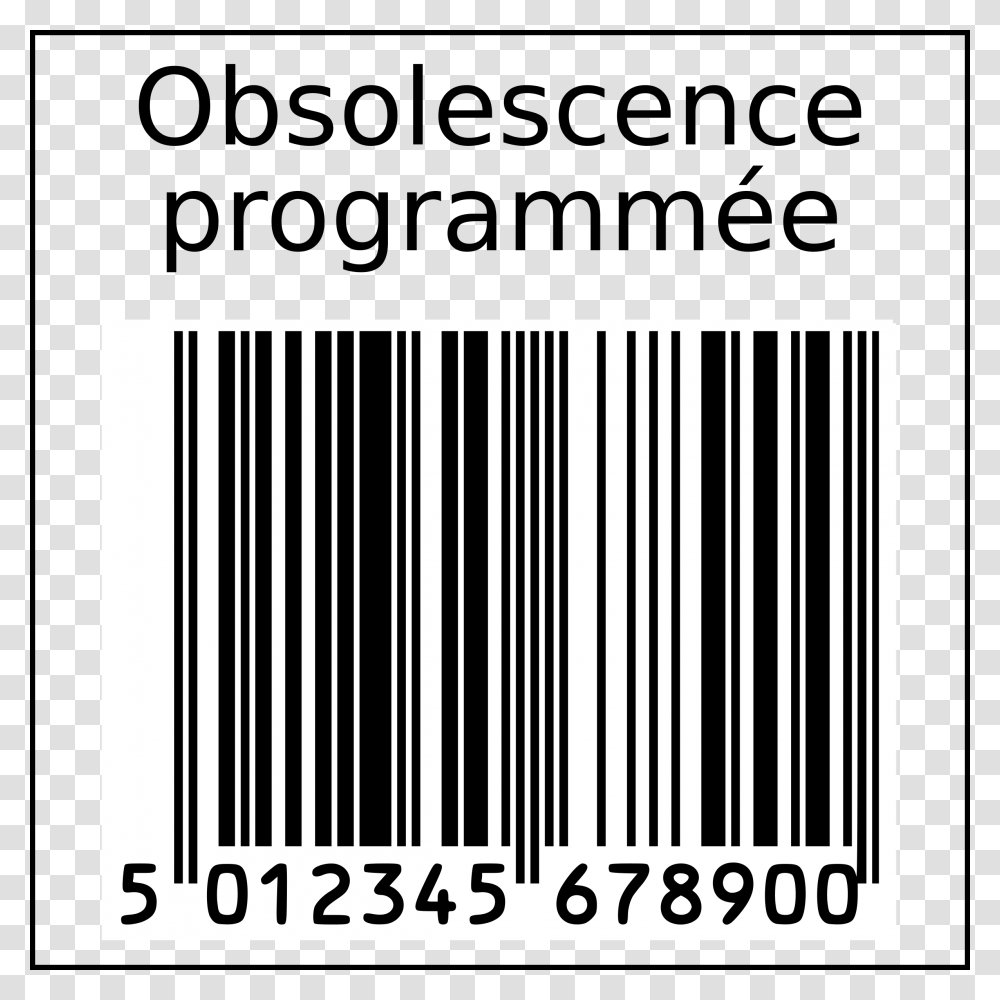 Planned Obsolescence Barcode In Squarre, Gate, Number Transparent Png