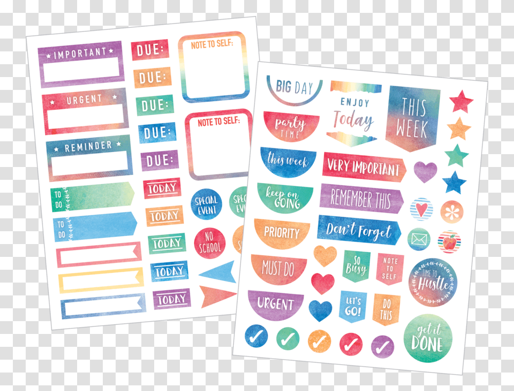 Planner Stickers For Office, Advertisement, Label, Flyer Transparent Png
