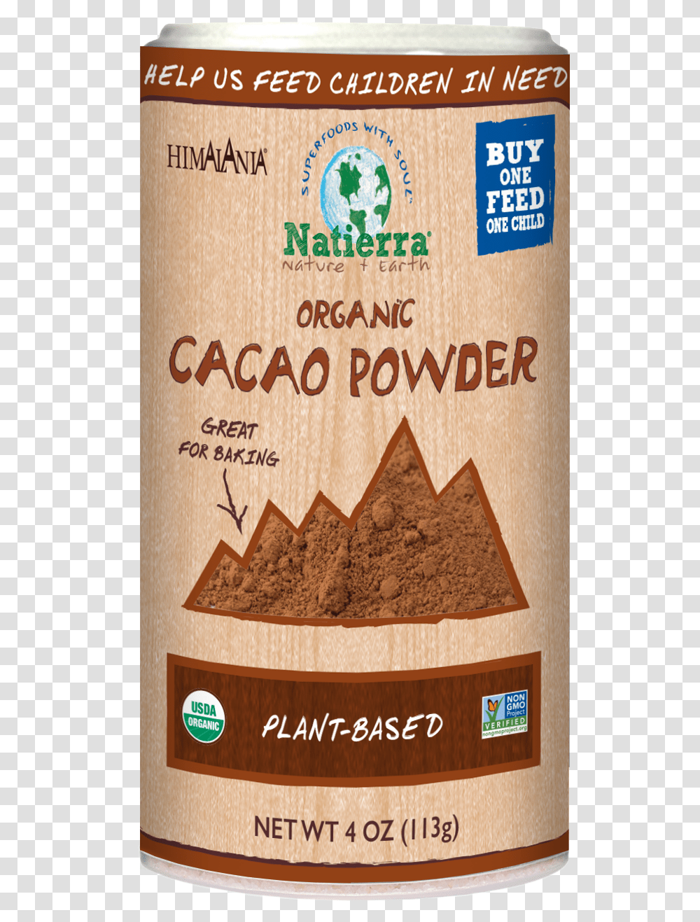 Plant Based Organic Cacao Powder Natierra, Poster, Advertisement, Flyer, Paper Transparent Png