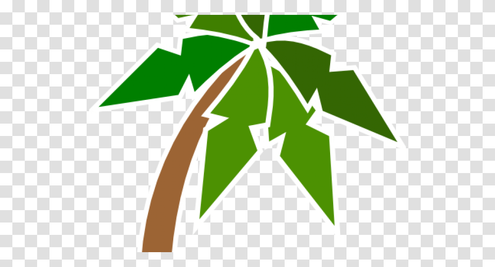 Plant Clipart Coconut Tree Ada Aac, Recycling Symbol, Cross, Star Symbol Transparent Png
