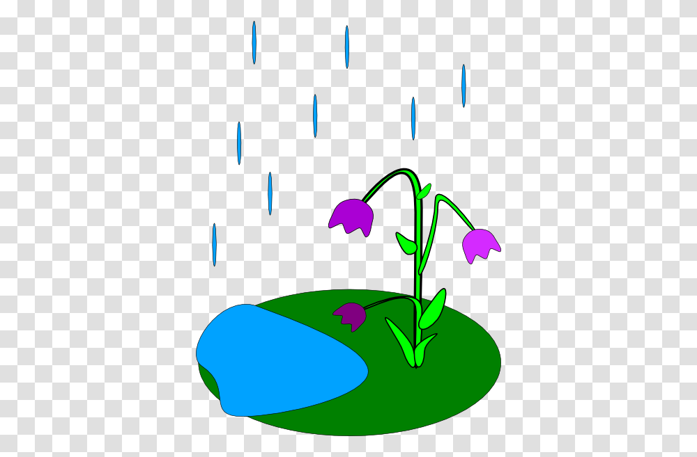 Plant Clipart Rain, Flower, Blossom Transparent Png