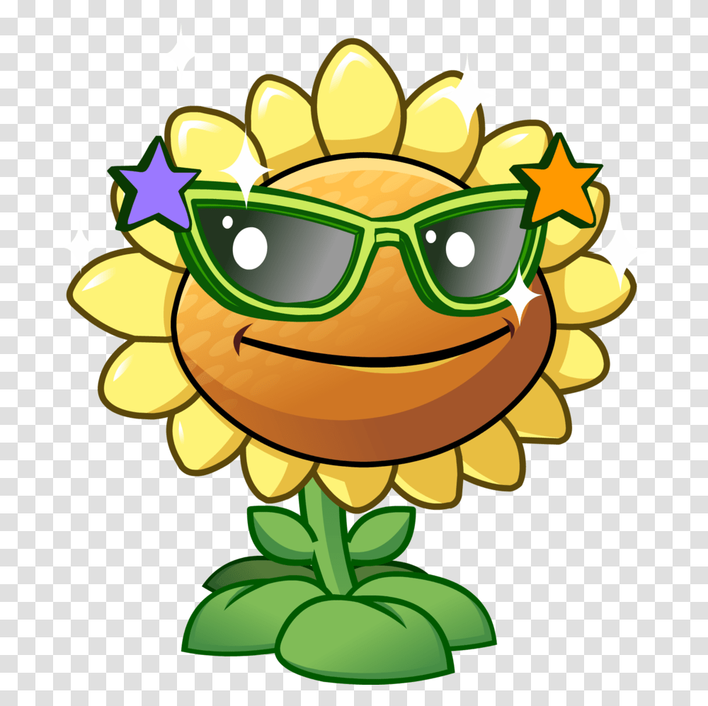 Plant Clipart Zombie Sunflower Plants Vs Zombies, Goggles, Accessories, Accessory, Nature Transparent Png