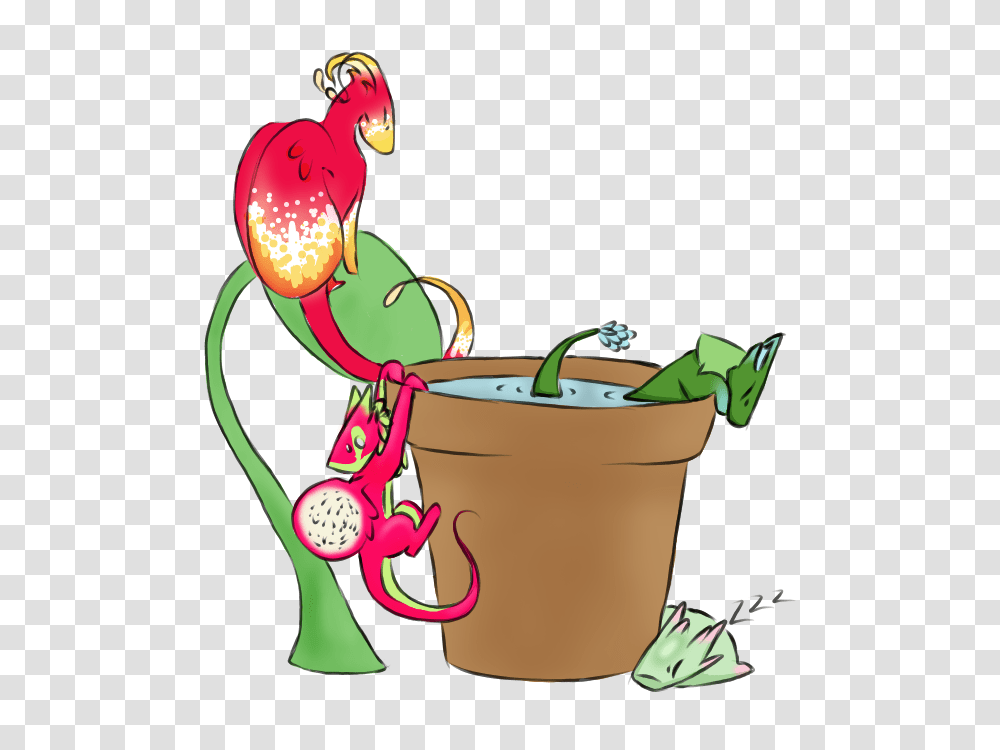 Plant Dragons Welcome, Bucket, Animal, Bird Transparent Png