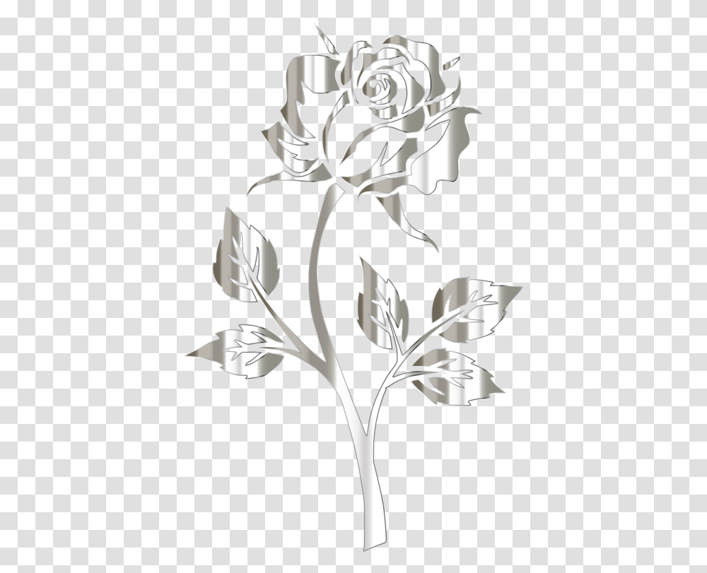 Plant Flora Rose Order Clipart Silver Flower No Background, Graphics, Floral Design, Pattern, Blossom Transparent Png
