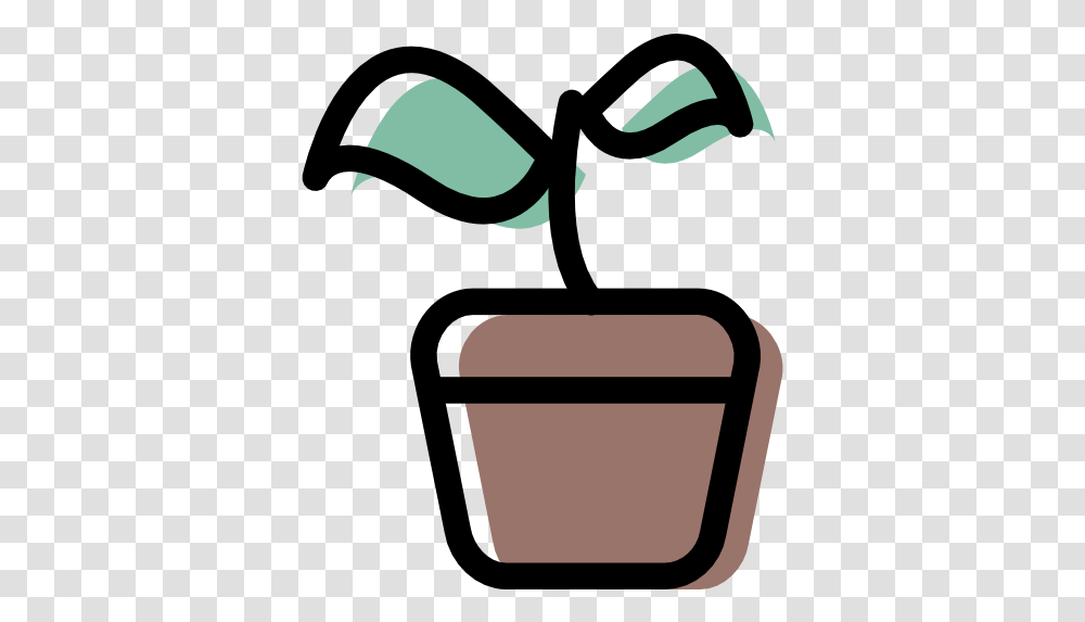 Plant Free Icon Of Eco And Natural Collection Icone Plante, Furniture, Couch, Stencil, Pottery Transparent Png