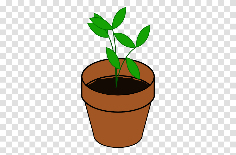 Plant In Pot Clip Art, Soil, Leaf, Sprout Transparent Png