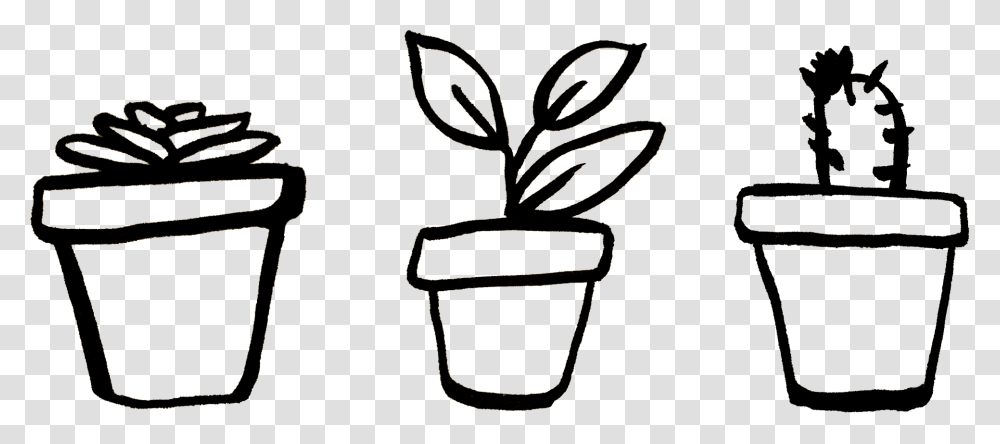 Plant Pot Drawing, Basket, Chair, Furniture, Shopping Basket Transparent Png