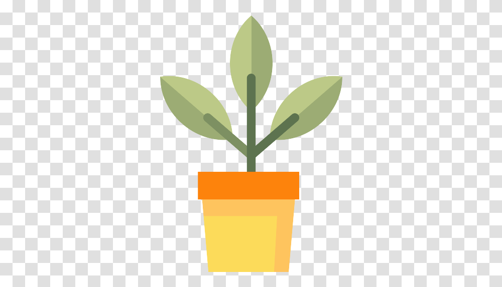 Plant Pot Icon Plant In A Pot Vector, Leaf, Flower, Blossom, Cross Transparent Png