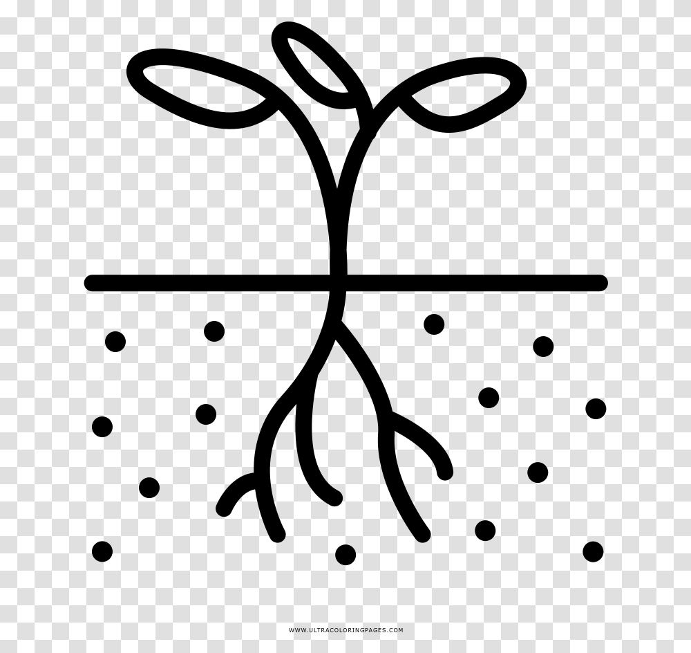 Plant Roots Coloring, Gray, World Of Warcraft Transparent Png