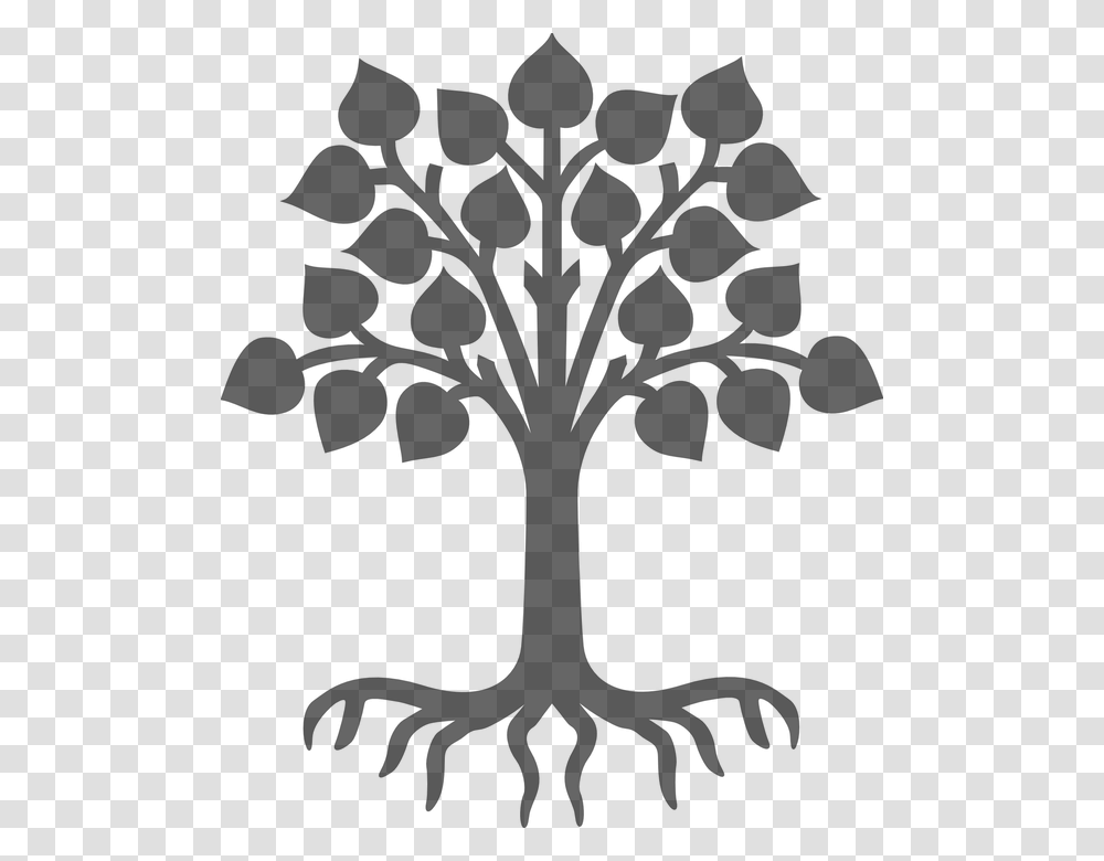 Plant Silhouette Grey Tree Leaves Wood Roots Child Care, Gray, World Of Warcraft Transparent Png