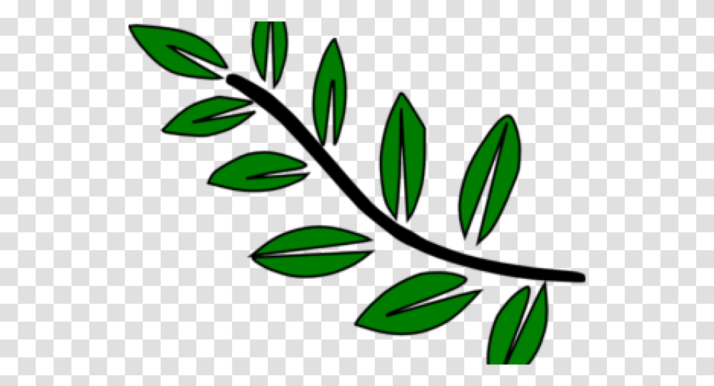 Plant Stem Tree Branch With Leaves Clipart, Green, Leaf, Flower, Blossom Transparent Png