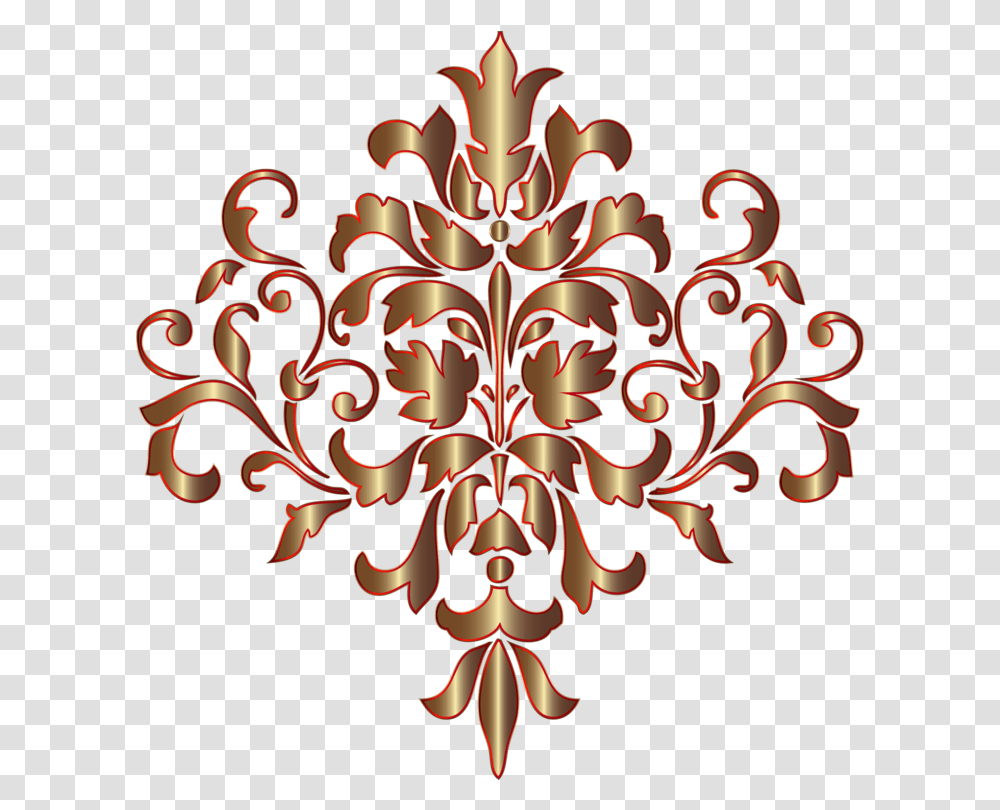 Plant Symmetry Ornament Clipart Background Gold Filigree, Pattern, Floral Design, Graphics, Chandelier Transparent Png