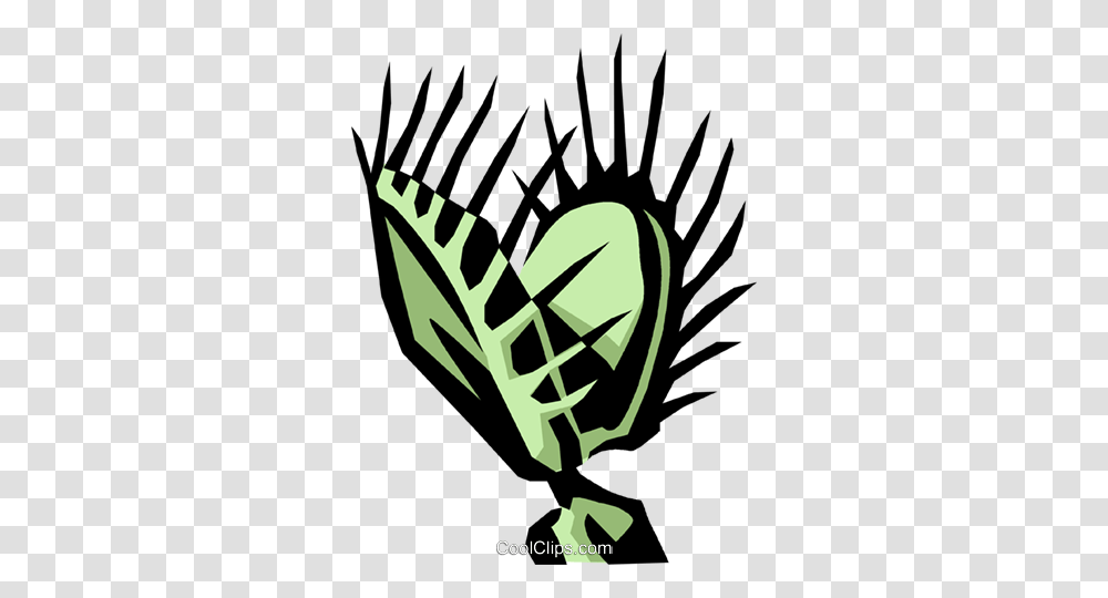 Plant Venus Flytrap Royalty Free Vector Clip Art Illustration, Bird, Animal, Emblem Transparent Png
