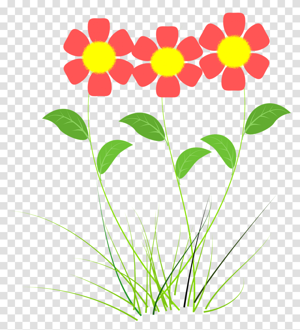 Planta Con Flor Dibujo, Floral Design, Pattern Transparent Png