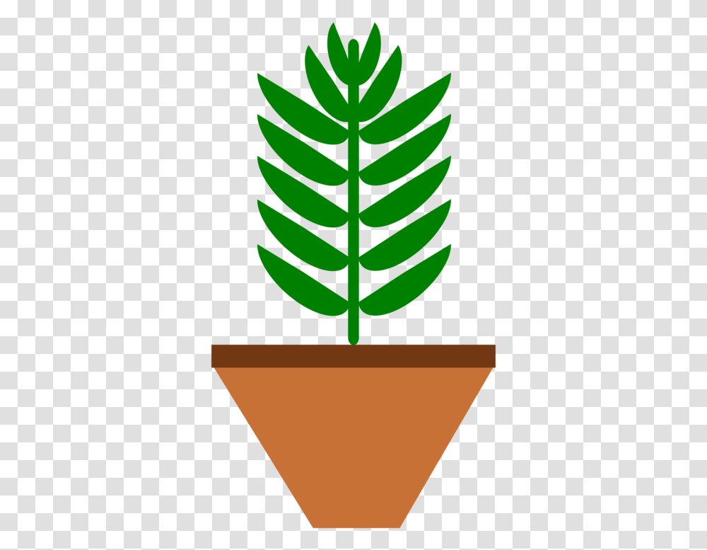 Plantflowerleaf Potted Plant Clip Art, Green, Logo, Trademark Transparent Png