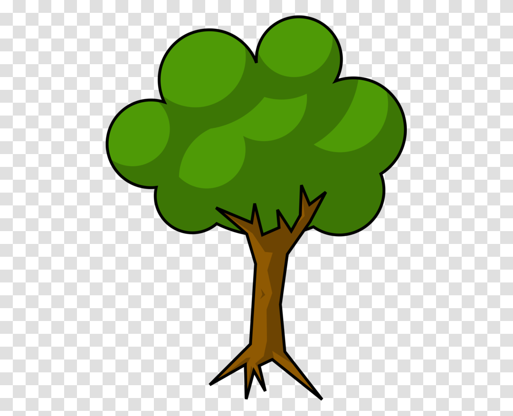 Plantflowerleaf Simple Tree Cartoon, Green, Vegetable, Food, Light Transparent Png