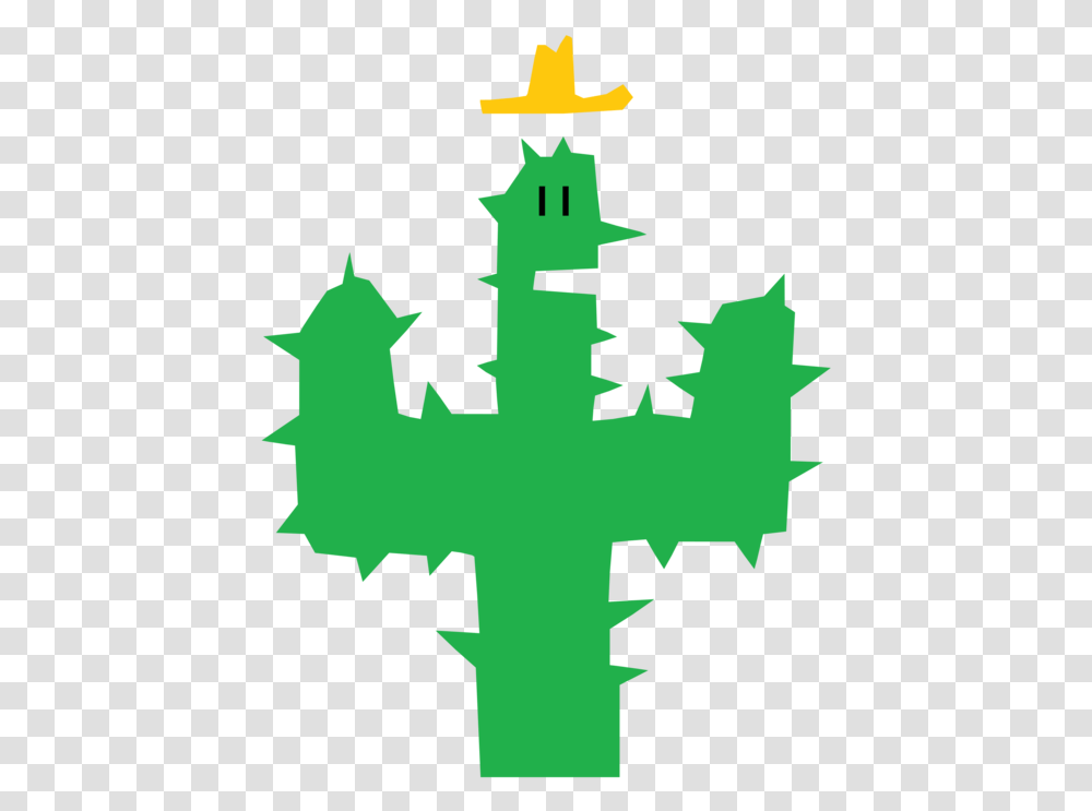 Plantgrassleaf Cactus, Star Symbol, Cross, Stencil Transparent Png