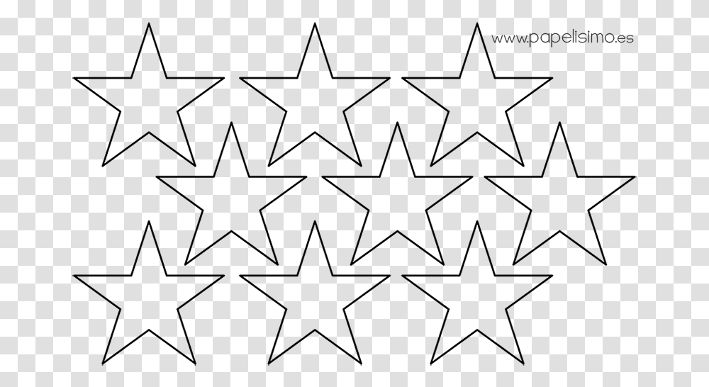 Plantilla Estrellas Cinco Puntas Five Pointed Starsl Line Art, Gray, World Of Warcraft Transparent Png
