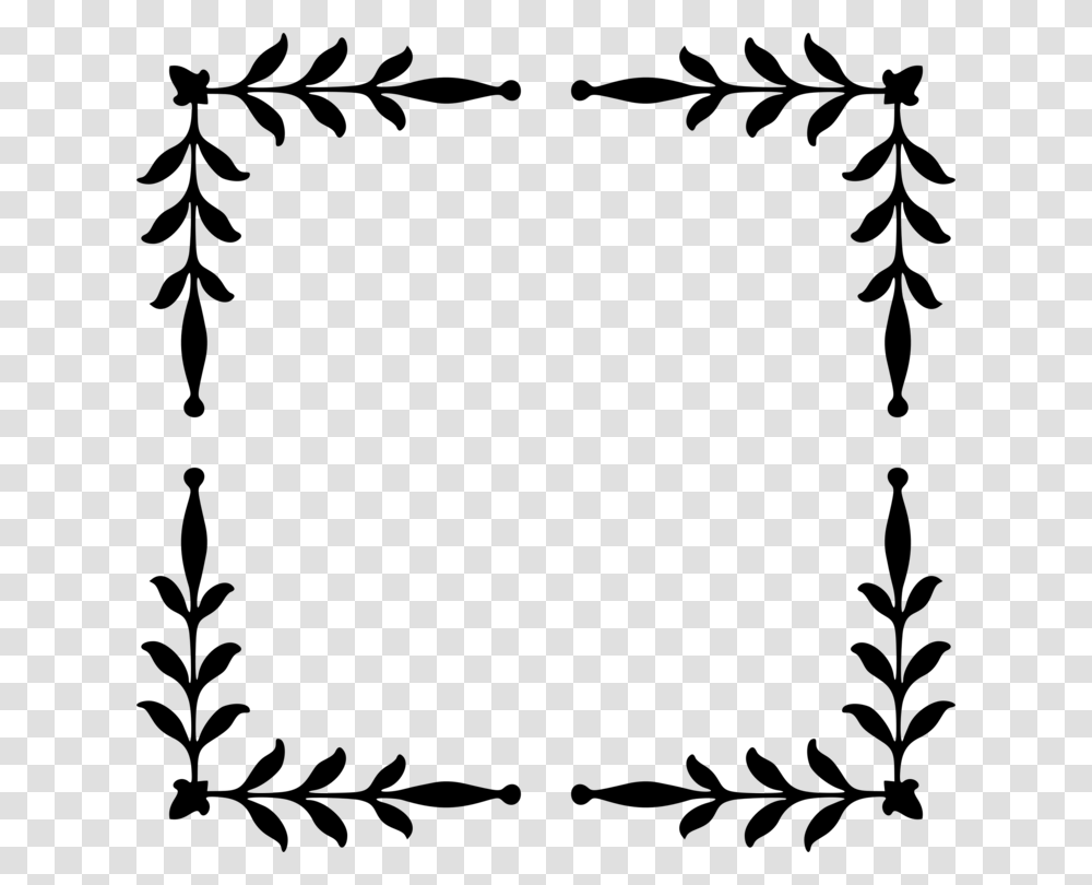 Plantleafvascular Plant Corner Decorative Clip Art, Gray, World Of Warcraft Transparent Png