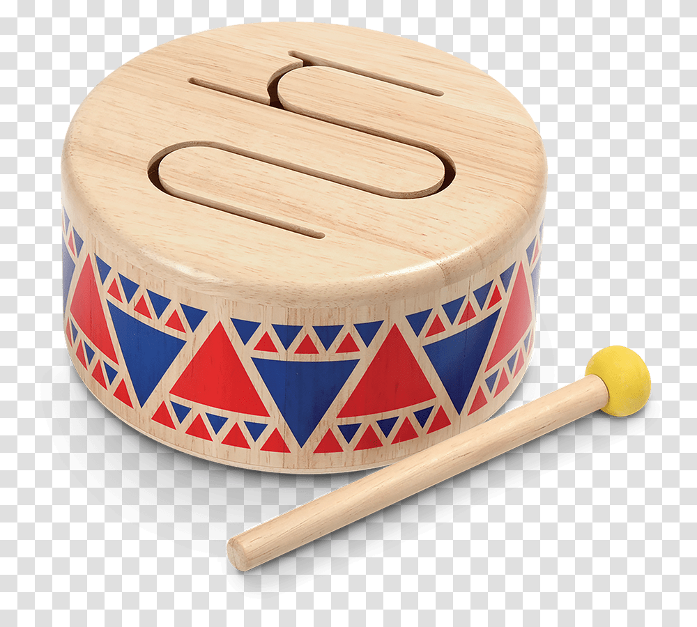 Plantoys Plan Toys Solid Drum, Percussion, Musical Instrument, Tape, Leisure Activities Transparent Png
