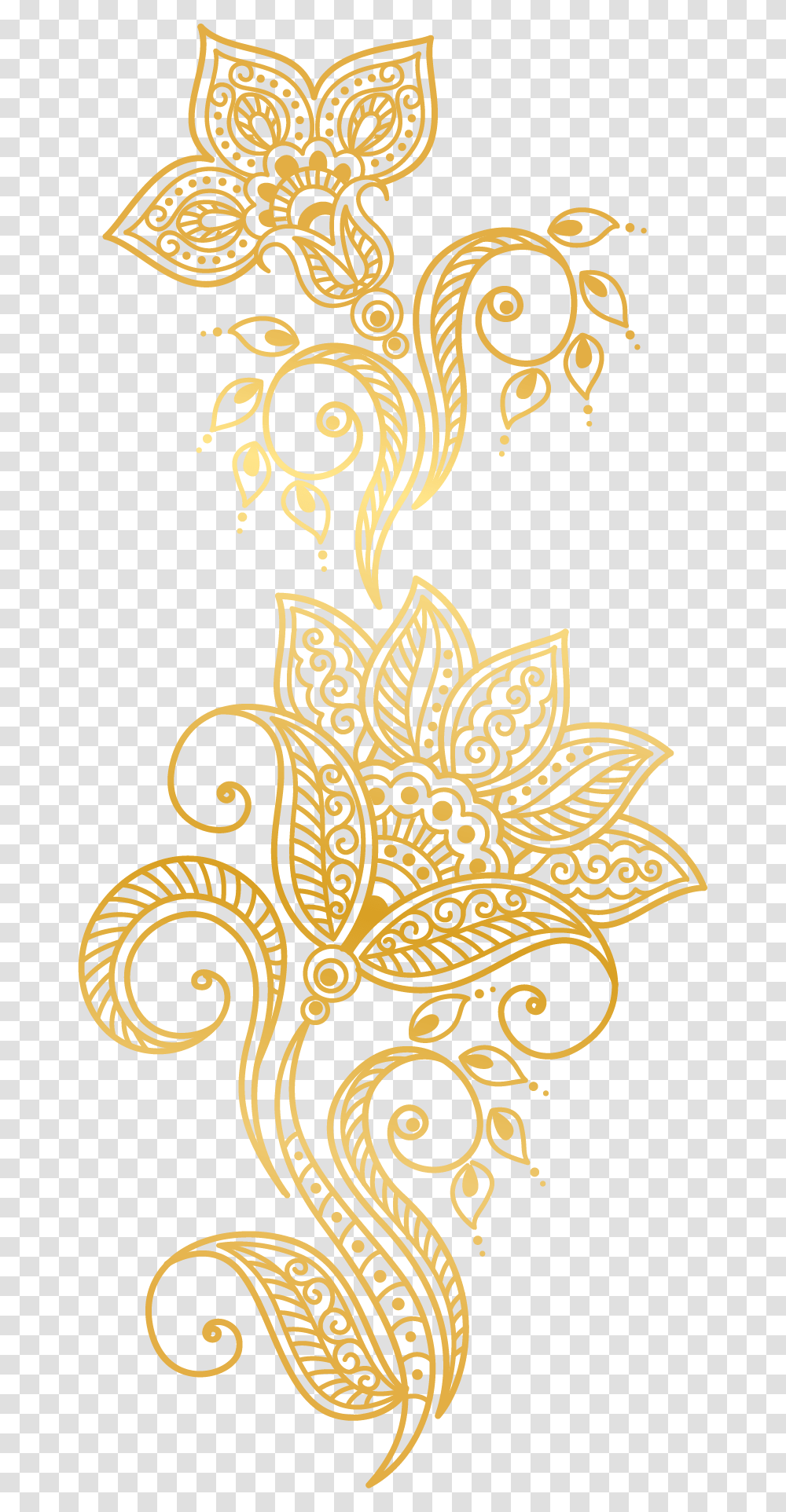 Plants Golden Atmosphere Flower Gold Euclidean Vector Golden Vector Design, Pattern, Floral Design Transparent Png
