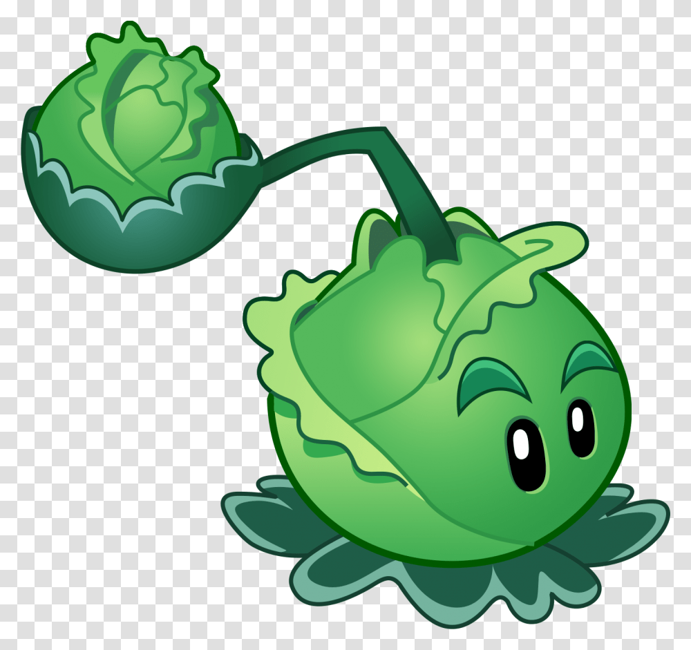 Plants Vs Zombies 2 Cabbage Pult, Vegetable, Food, Green, Produce Transparent Png