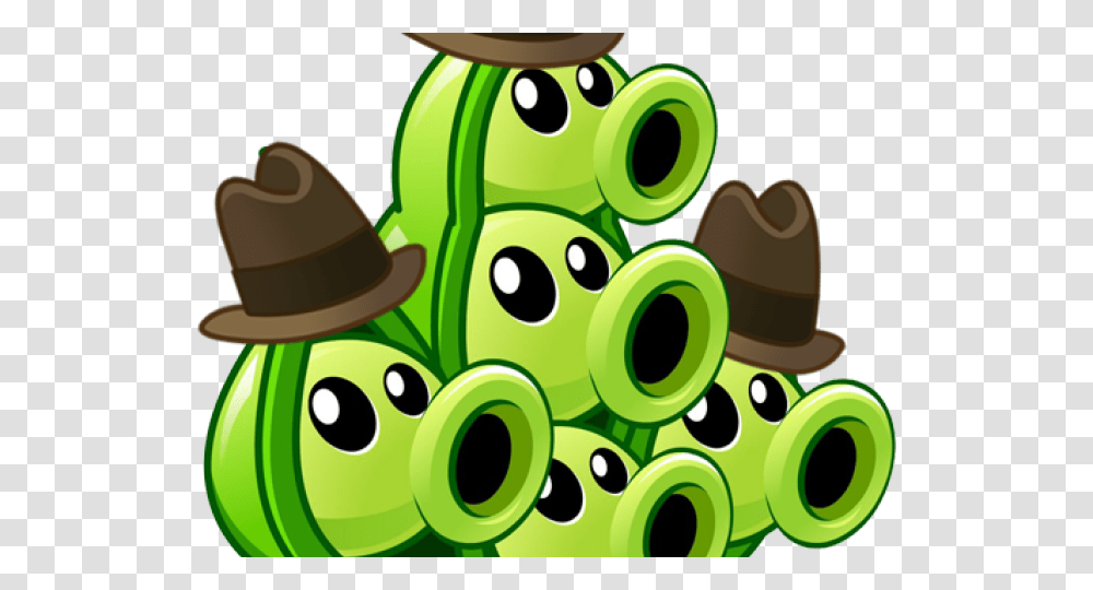 Plants Vs Zombies Clipart Pea Pod, Toy, Green, Hat Transparent Png