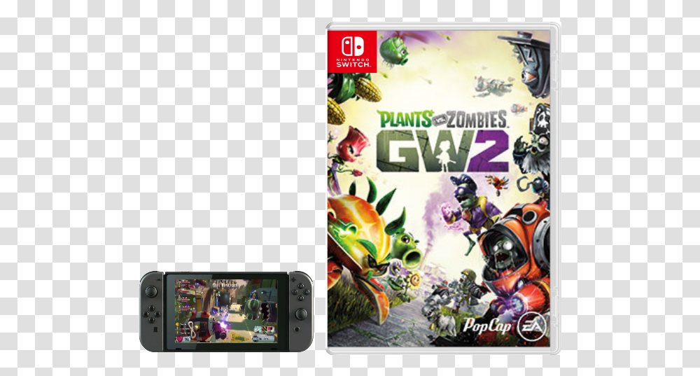 Plants Vs Zombies Garden Warfare 2 Switch And Plants Vs Zombies Switch, Mobile Phone, Electronics, Cell Phone, Angry Birds Transparent Png