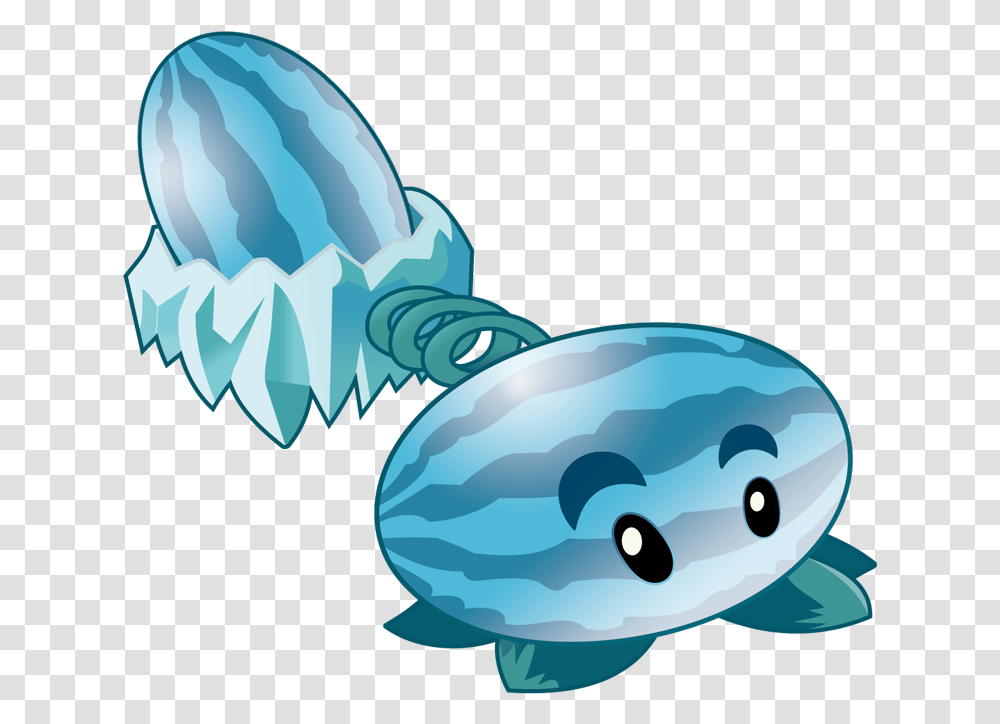 Plants Vs Zombies Ice Watermelon, Sea Life, Animal, Mammal, Fish Transparent Png