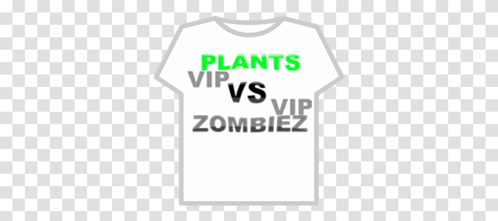 Plants Vs Zombies Vip 2007 Shirts On Roblox, Clothing, T-Shirt, Text, Sleeve Transparent Png