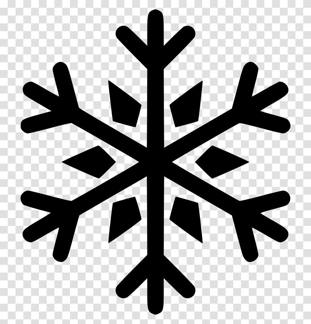 Planttrianglesymmetry, Cross, Snowflake, Stencil Transparent Png