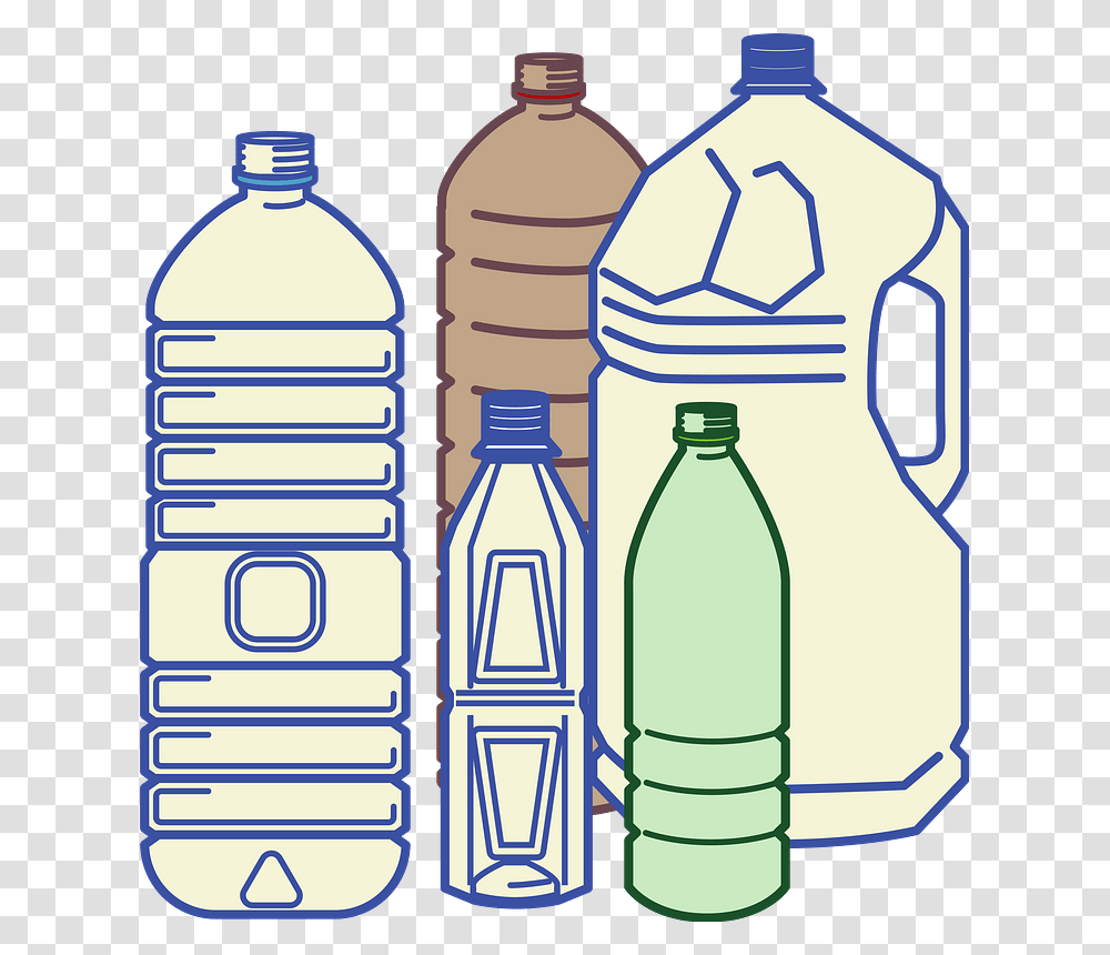 Plastic Bottle Clipart, Water Bottle, Beverage, Drink, Mineral Water Transparent Png