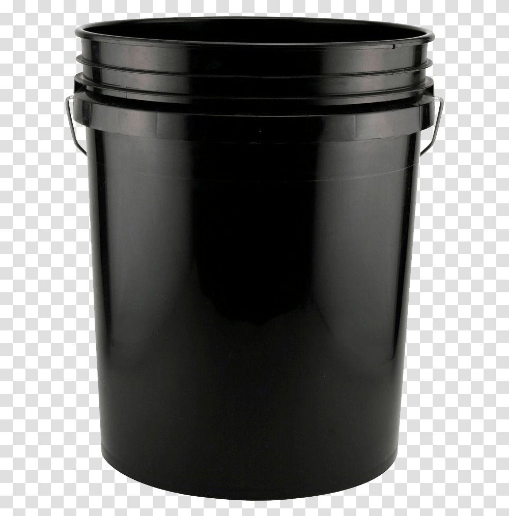 Plastic Bucket Clipart Black 5 Gallon Bucket, Milk, Beverage, Drink, Shaker Transparent Png
