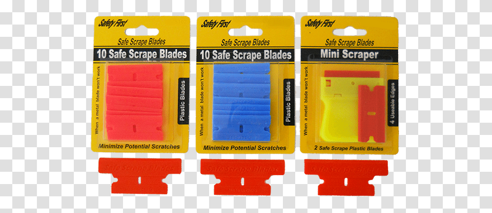 Plastic Razor Blade Sample Kit Toy, Label Transparent Png