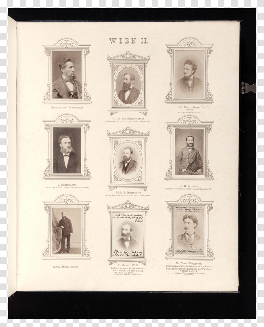 Plate 05 Photograph Album Of German And Austrian Scientists Picture Frame, Person, Head Transparent Png