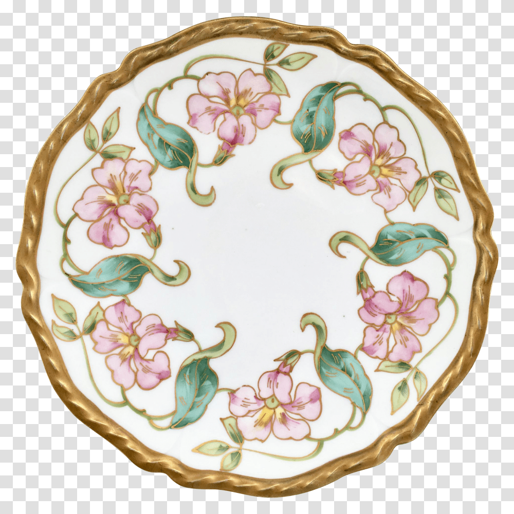 Plate, Embroidery, Pattern, Porcelain Transparent Png