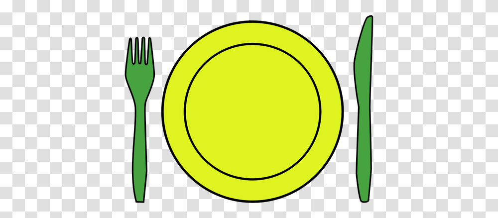 Plate Fork And Knife Clipart, Tennis Ball, Sport, Sports, Label Transparent Png