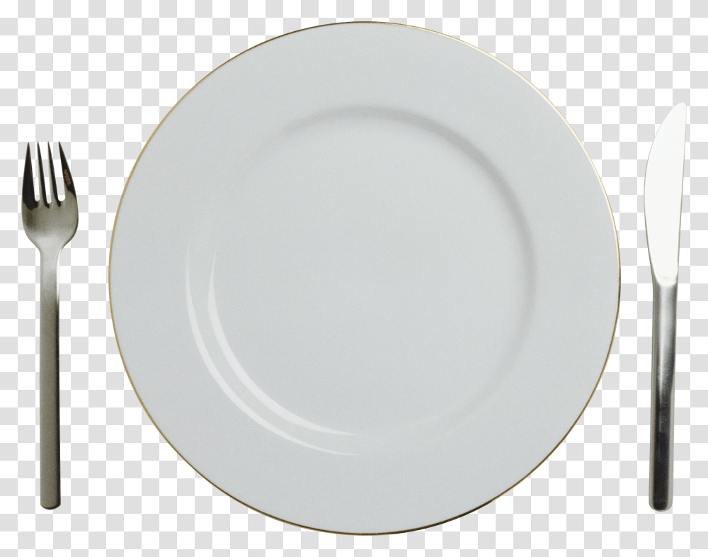 Plate Fork Knife Background Plate Vector, Porcelain, Pottery, Saucer Transparent Png