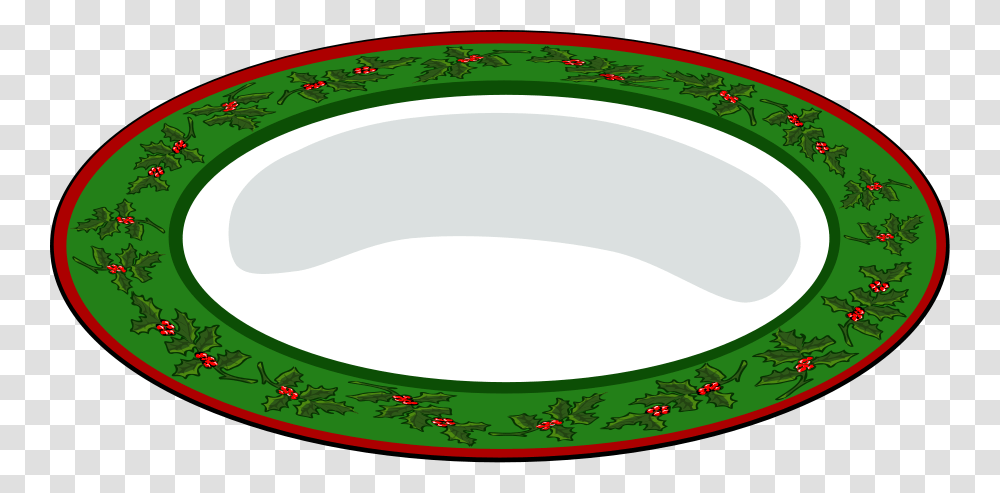 Plate Of Christmas Cookie Clip Art, Pattern, Tape, Floral Design Transparent Png
