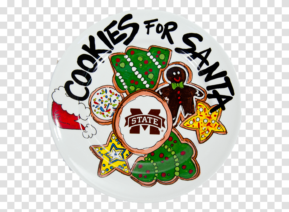 Plate Of Cookies Christmas Day, Logo, Trademark, Badge Transparent Png