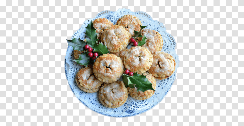 Plate Of Mince Pies For Christmas Peanut Butter Cookie, Sweets, Food, Dish, Meal Transparent Png