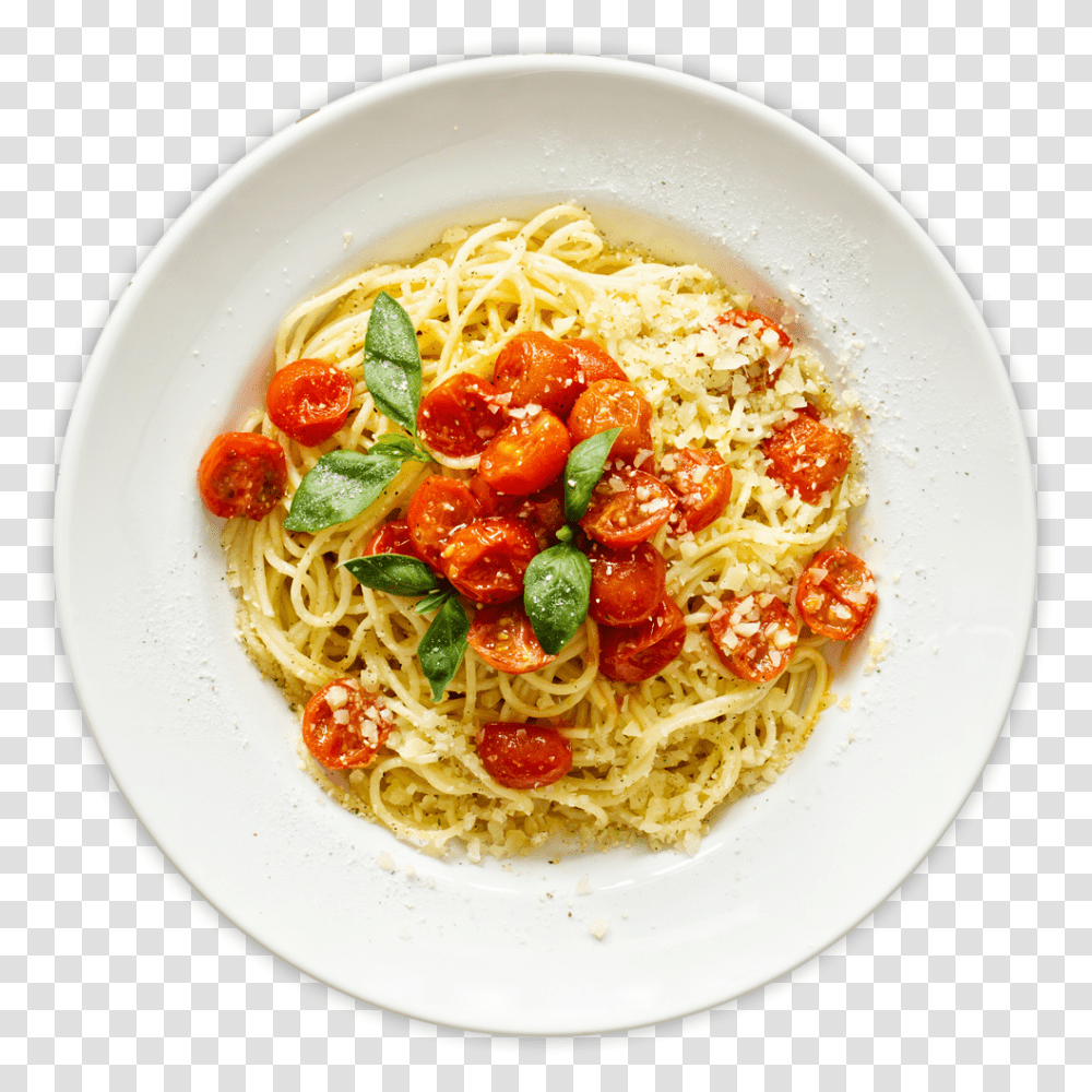 Plate Of Spaghetti Pasta, Food, Dish, Meal, Noodle Transparent Png
