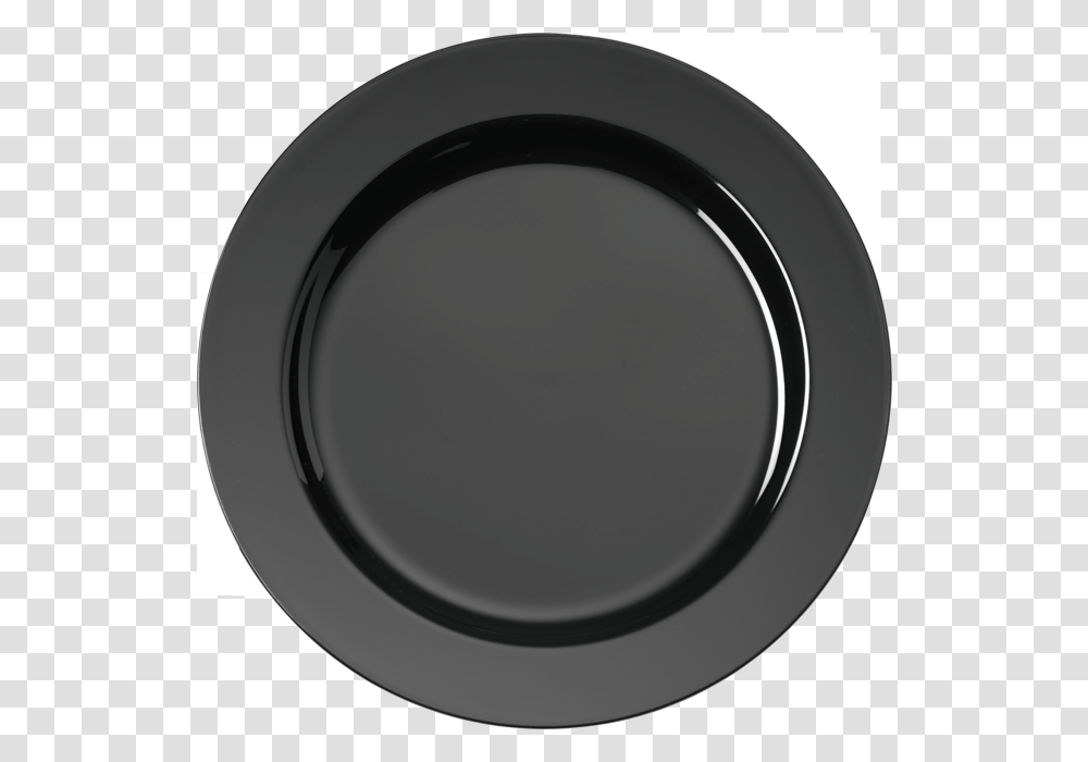 Plate Round Ps 228mm Black Circle, Lens Cap, Tape, Ashtray Transparent Png