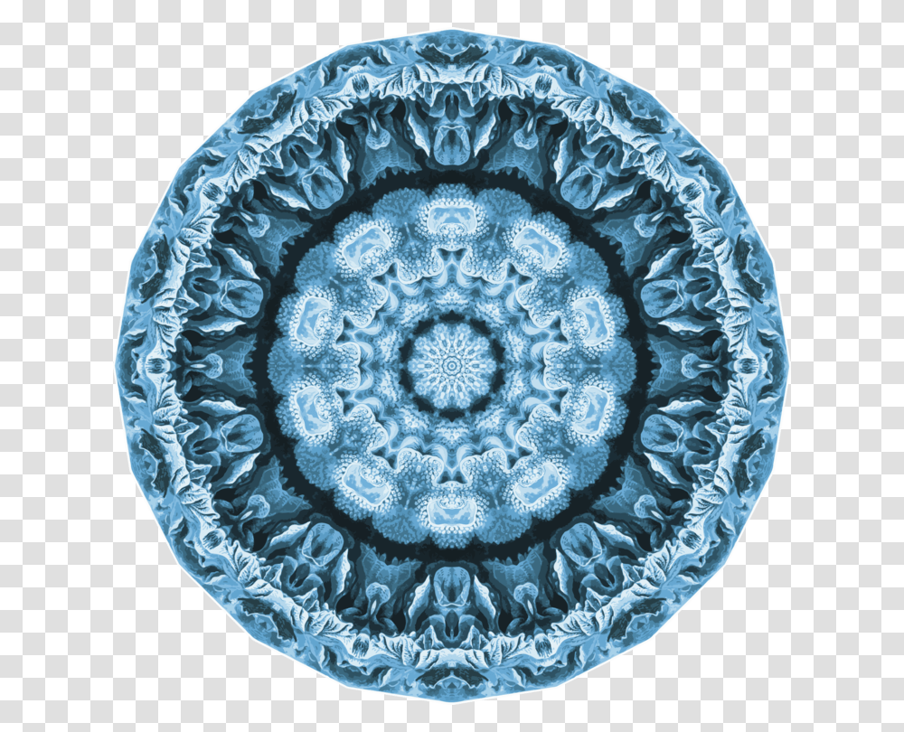 Plateblue And White Porcelainsymmetry, Rug, Pattern, Ornament, Fractal Transparent Png