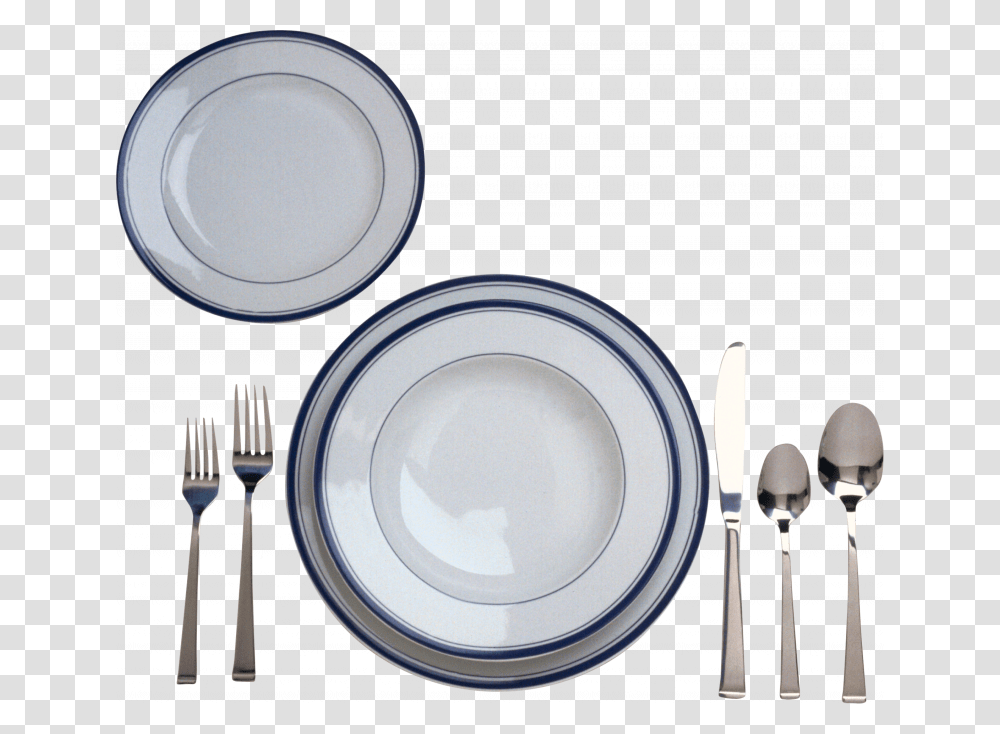 Plates, Fork, Cutlery, Porcelain Transparent Png