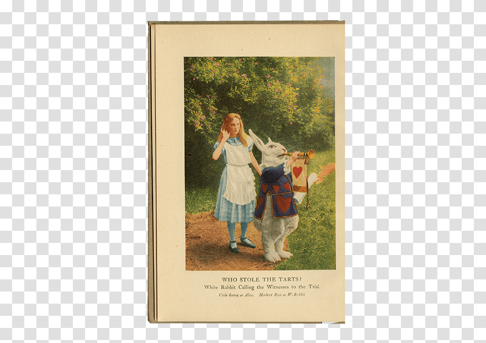 Plates Grosset Amp Dunlap Alice In Wonderland And Through, Poster, Advertisement, Person, Human Transparent Png