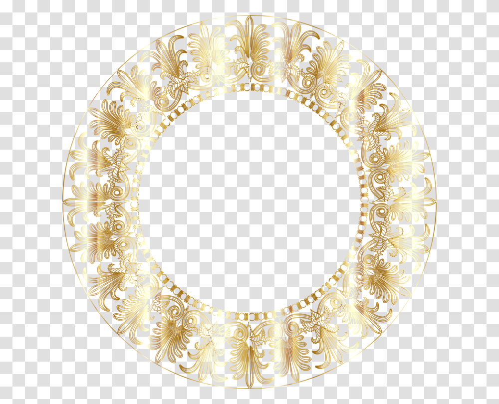 Platetablewaredishware Circle, Number, Gold Transparent Png